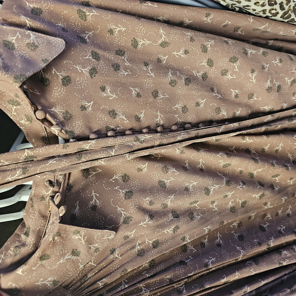 Free People Purple Pleated Long Sleeve Blouse